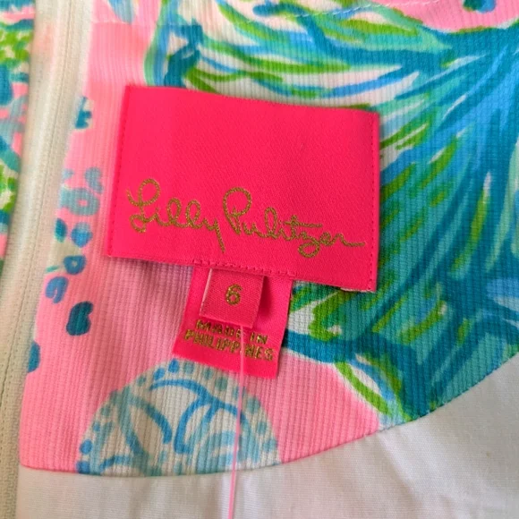 Lilly Pulitzer Delia Stretch Shift Dress Hip Nautic 6 - Picture 14 of 15